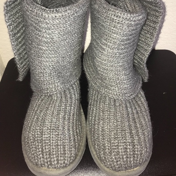 Grey knitted UGG boots - Picture 2 of 3